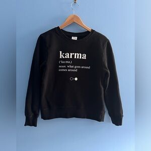 BAW London Karma Definition Pullover Sweatshirt